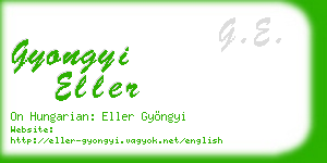 gyongyi eller business card